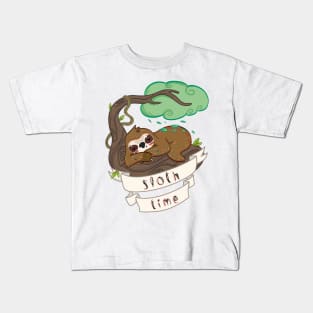 Be lazy Be Sloth ! Kids T-Shirt